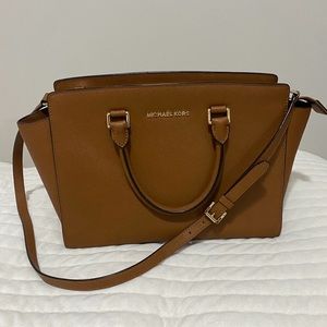 Michael Kors camel brown purse